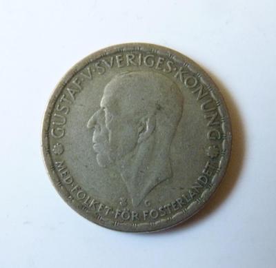 Ag. stříbrná 1 krona Švédsko 1943 G