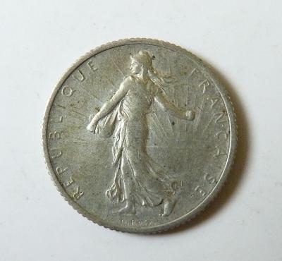 Ag. stříbrný 1 frank 1917