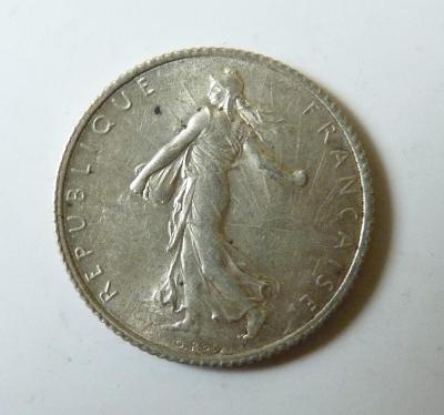 Ag. stříbrný 1 frank 1916