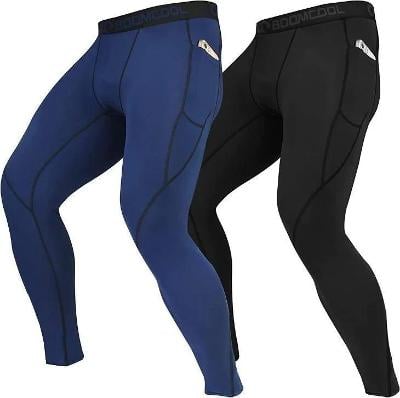 Funkční Sportovní kalhoty vel. XL - ČERNÉ + MODRÉ