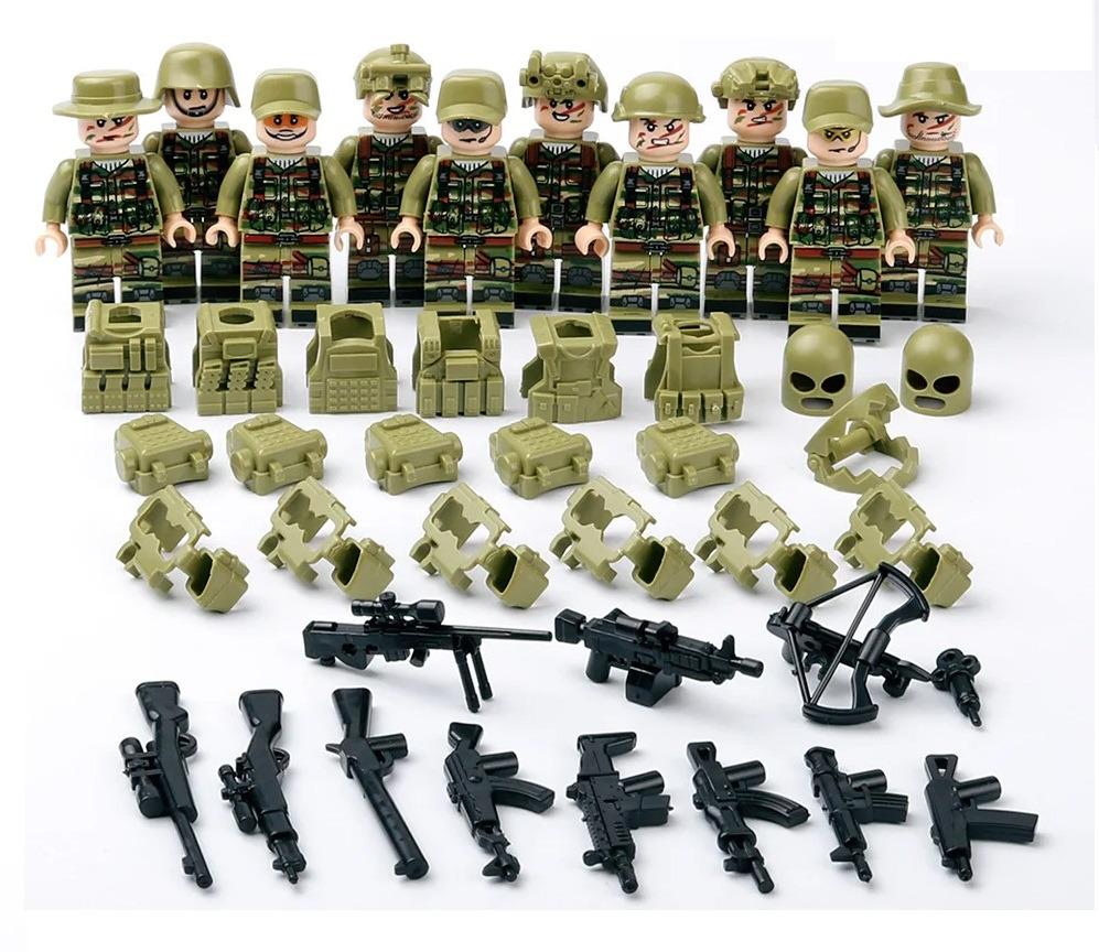 10 x vojak so zbraňami a vybavením - Deti