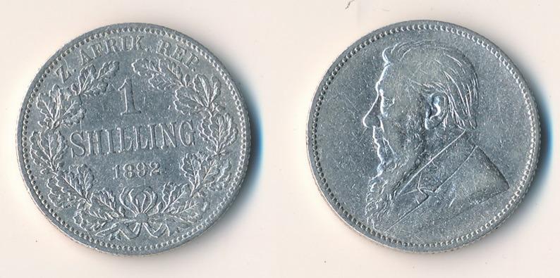 Južná Afrika 1 šiling 1892 - Zberateľstvo