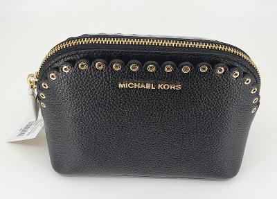MICHAEL KORS kabelka Medium Scalloped Leather Travel Pouch černá