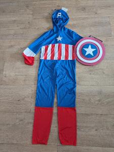 Karnevalový kostým Kapitán Amerika vel. 8 - 9 let