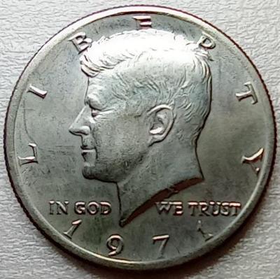 M.2024.128. HALF Dollar 1971. USA - krásná!