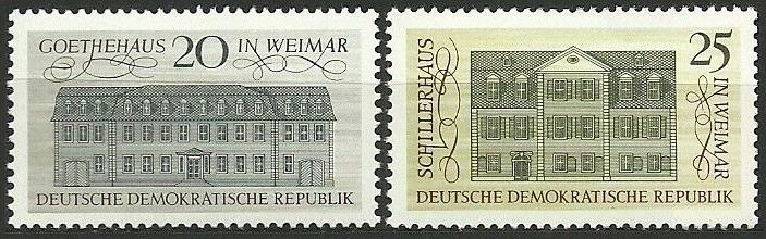 DDR 1967 Humanizmus, architektúra Mi# 1329-30 - Známky Nemecko