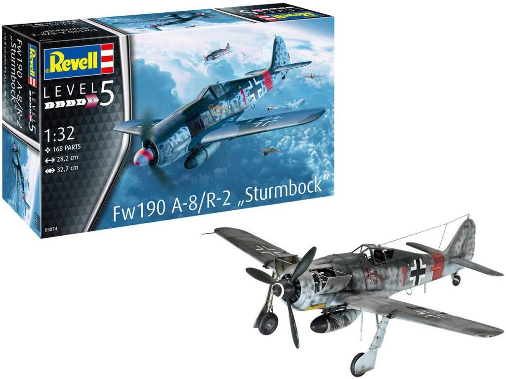 Revell - Focke-Wulf Fw190 A-8 "Sturmbock", ModelKit 03874, 1/32 - Vojenské modely lietadiel