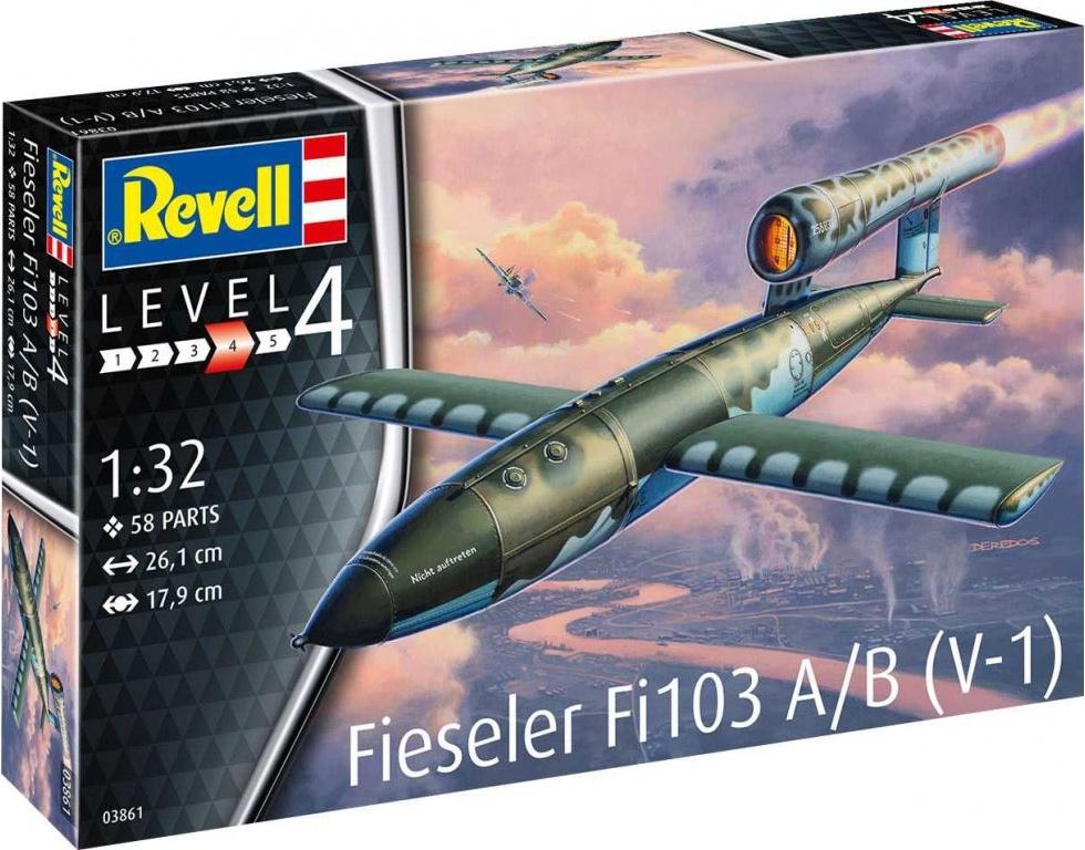 Revell - Fieseler Fi103 A/B V-1, Plastic ModelKit 03861, 1/32 - Vojenské modely lietadiel