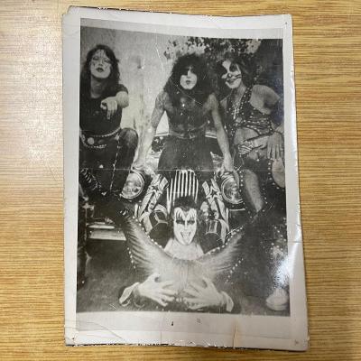 Retro fotografie kapely Kiss