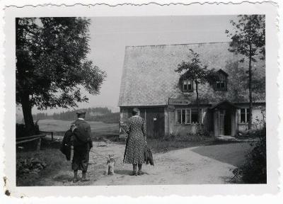 Foto Streckenwald Větrov Petrovice Schönwald 1940