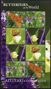 Aitutaki-Motýli 2020**  Mi.Klb.1137-1140 / 250 €