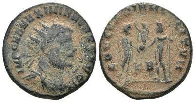 Římská Říše Maximianus. (285-295 n. l.). Æ Antoninian.