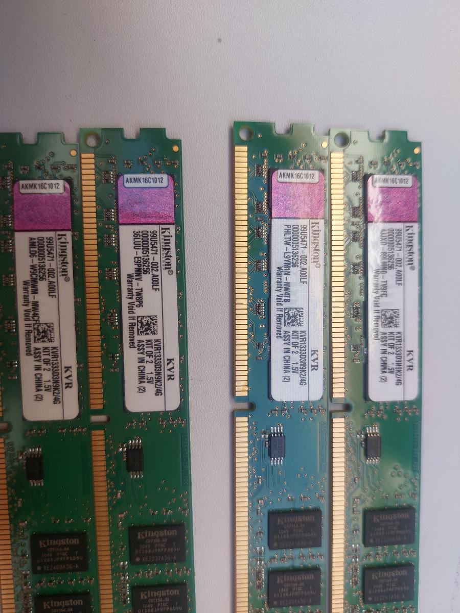 Kingston 8GB 4x2GB DDR3 1333 - Počítače a hry