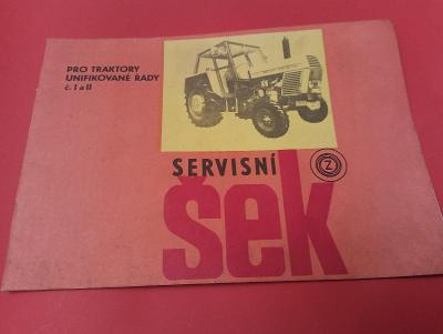 Servisní šek pro traktory unifikované řady I. a II. Agrozet 1987