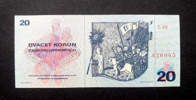 20 korun 1970, serie  L 68  v TOP stavu  UNC !!