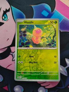 Pokémon karta Reverse Holo Weedle (MEW 013) - 151