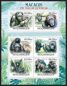 Mosambik 2012 Vyhynulé opice Mi# 5824-29 Kat 14€ P024