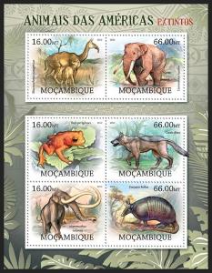 Mosambik 2012 Vyhynulé fauna Ameriky Mi# 5782-87 Kat 14€ P024