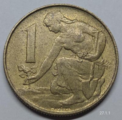 Mince 1 koruna 1991 ČSFR
