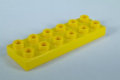 LEGO® DUPLO® kostka/deska 2x6 tenká - žlutá