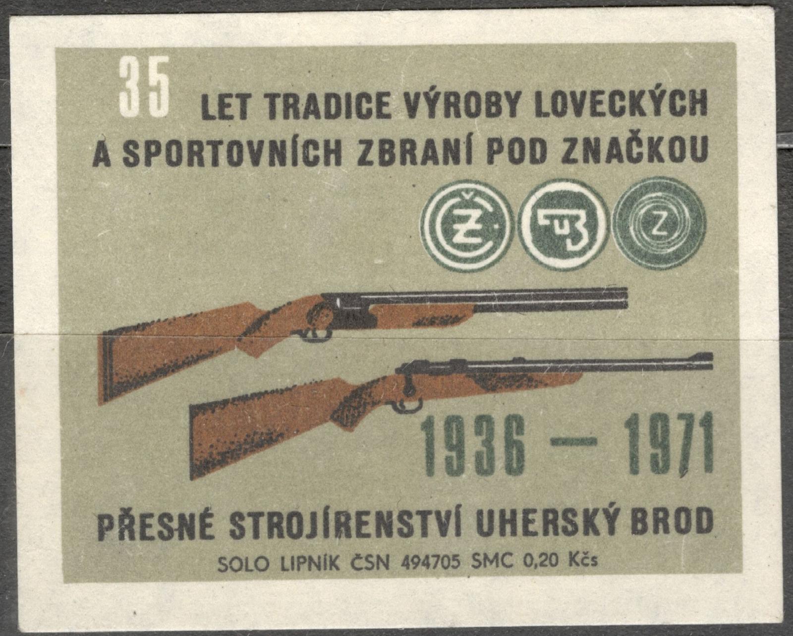 6463 lovecké a športové zbrane, logo ČZ Zbrojovka PS Uherský Brod, A2 - Zberateľstvo