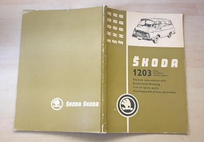Škoda 1203 - seznam náhradních dílů (1969-1970)