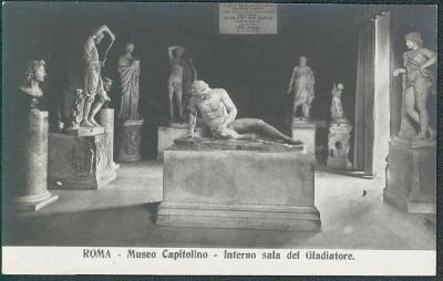 31A963 Řím - Musei Capitolino - Interno sala del Gladiatore