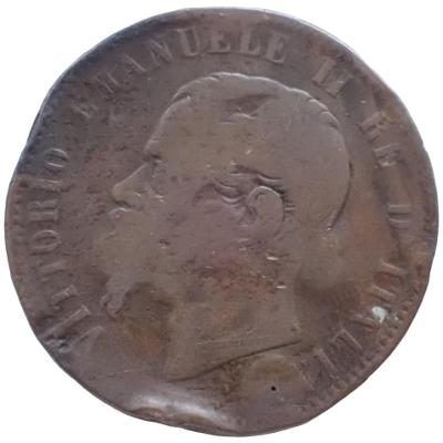 Itálie Victor Emanuel II 10 centesimi 1867