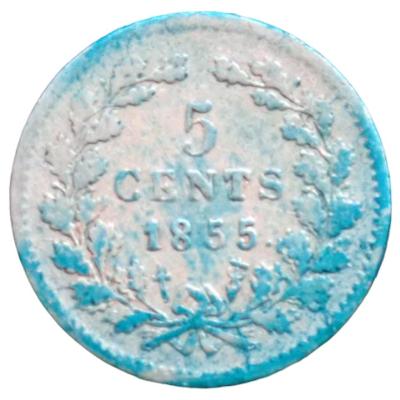 Nizozemsko WILLEM III 1855 5 CENT