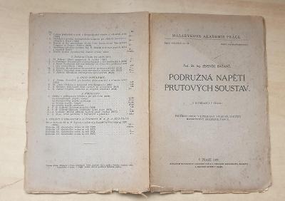 Podružná napětí prutových soustav - Zdeněk Bažant (1926)