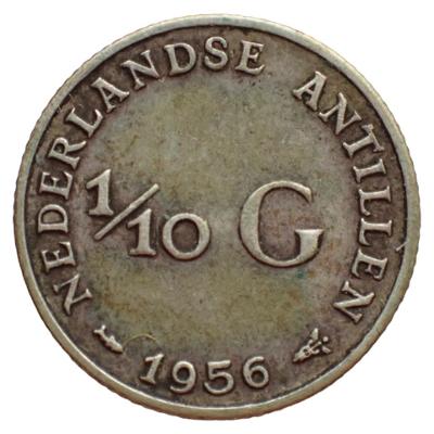 Holandské Antily 1/10 cent zlatého 1956
