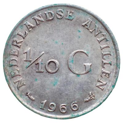 Holandské Antily 1/10 cent 1966