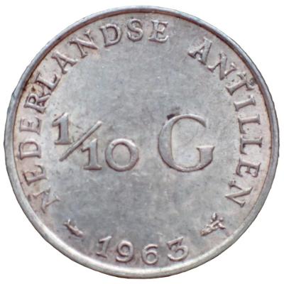 Holandské Antily 1/10 cent 1965
