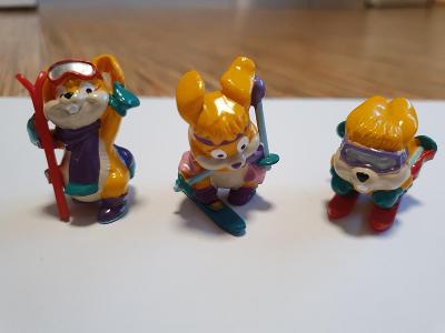 Kinder figurky králíci 3ks