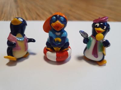 Kinder figurky tučňák 3ks