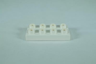 LEGO® DUPLO® kostka/deska 2x4 tenká bílá
