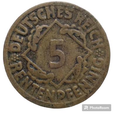 5 Pfennig 1924 F