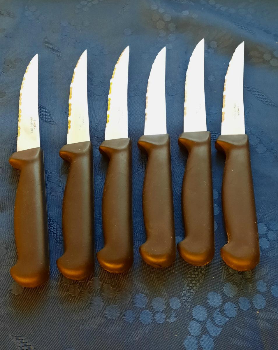 Nôž, nože na steak, 6 ks, SAMURAI stainless steel, - Vybavenie do kuchyne