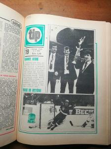 MS 1985 Hokej - Svázaný fotbalový a hokejový týdeník časopis TIP 1985