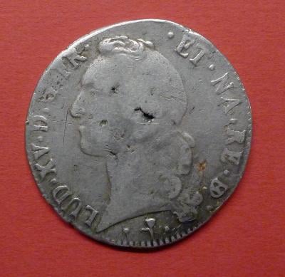 Stříbrné 1 Écu 1765 Ludvík XV. (1715-1774) Francie