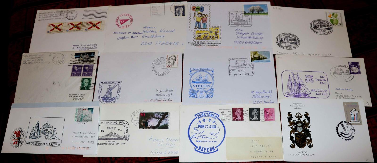 Lodná pošta zostava 12 - Známky