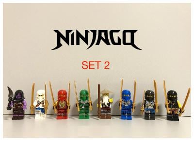 Figúrky Ninjago (8ks) typ lego - nové, nehrané