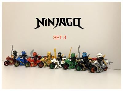 Figurky Ninjago - motorky (8ks) 2 typ lego - nove