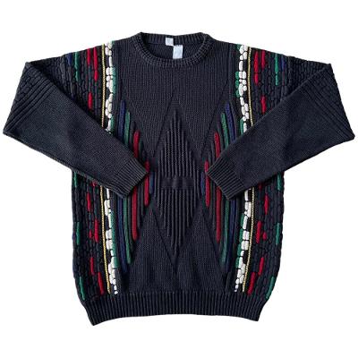 Vintage heavy knit crewneck svetr [L]