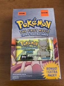 Pokémon First Movie Edition 1999 nerozbalený Booster Pack ORIGINÁL
