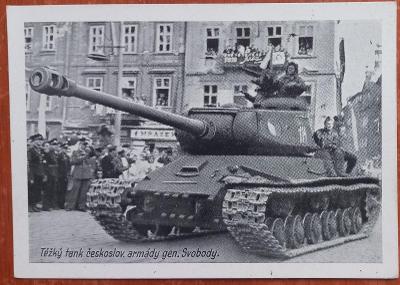 Praha - ťažký tank česol. armády generála Slobody - 1945