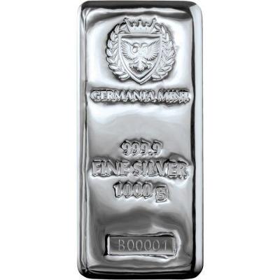 Strieborný zliatok 1000 g Germania Mint - číslovaný