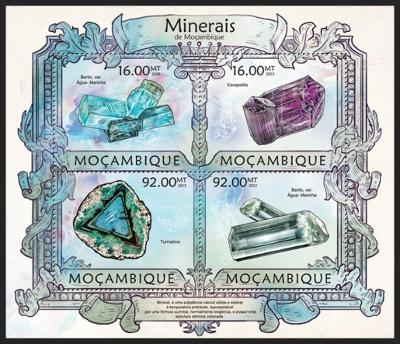 Mosambik 2013 Minerály Mi# 6279-82 Kat 13€ R192