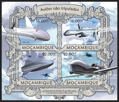Mosambik 2013 Bezpilotní letadla Mi# 6339-42 Kat 13€ R192