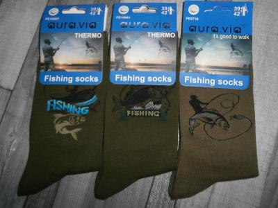 3 páry ponožek pro rybáře  /vel.39-42/ od 1,-!!!